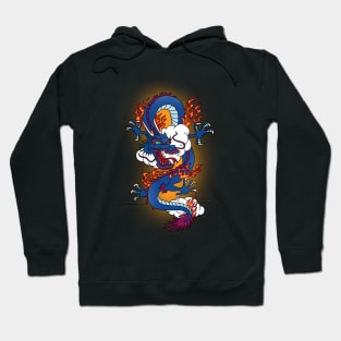 dragon on fire Hoodie